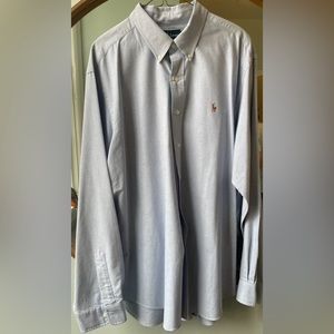 Polo, Ralph Lauren button up, long sleeve dress shirt in size XXL.